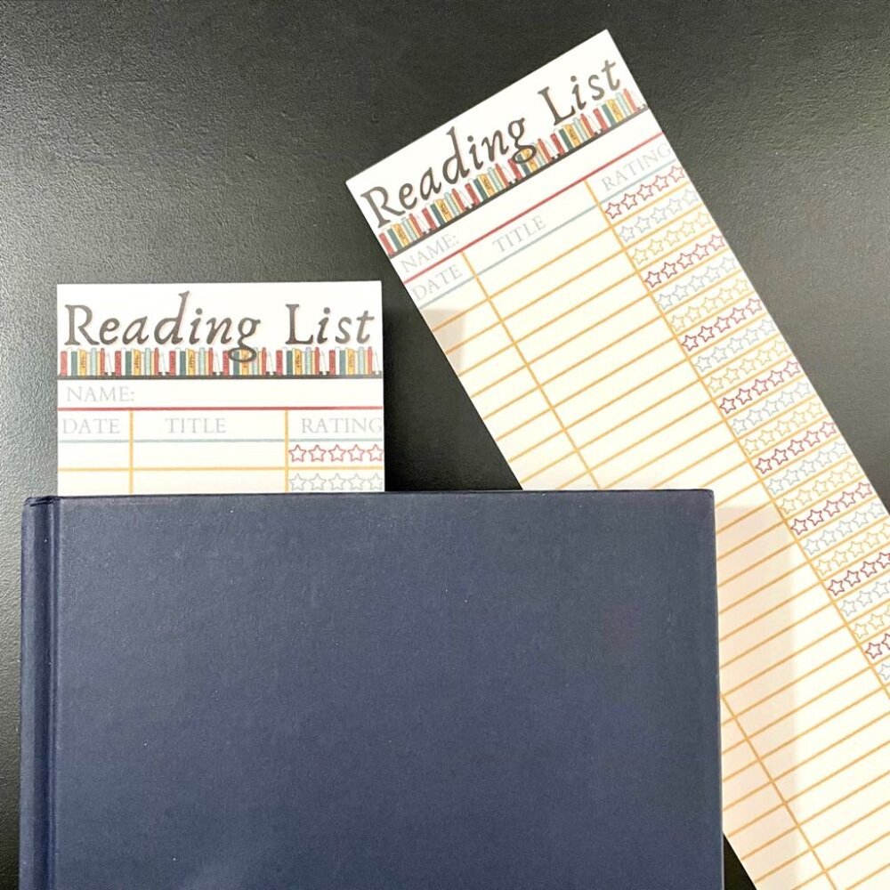 Reading List Book Tracker Bookmark Handmade Bookish Gift for Book Lovers